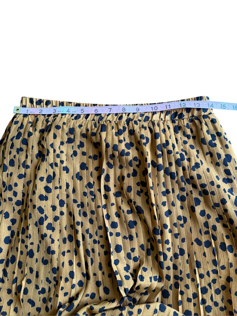 Easel Los Angeles Pleated Leopard Print Midi Skirt - Picture 8 of 9